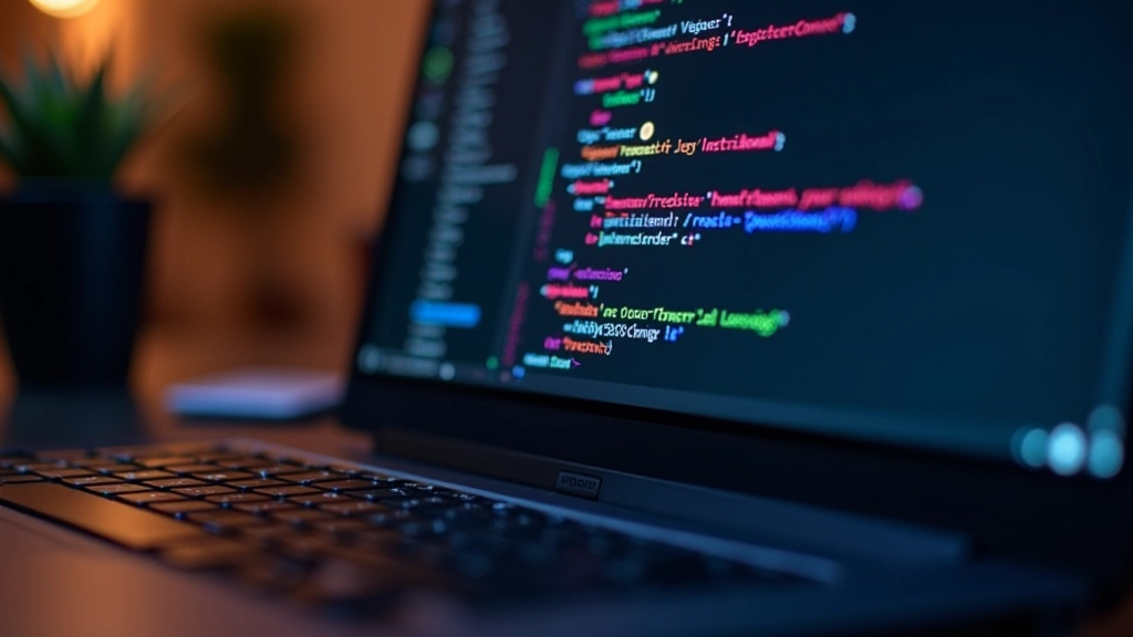 Laptop showing CSS keyframe animations with smooth transitions between different states
